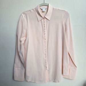Elegant Peach Pink  Silk Fabric